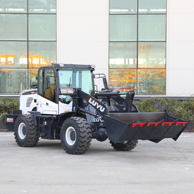 Concrete Articulated Wheel Loader With Forks