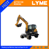 Mini Hydraulic Wheel Excavator For Pipeline Excavation