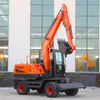 Strong Wheel Excavator With Grapple For Pipeline Excavation