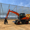 Reliable Wheel Excavator With A/C For Building Construction