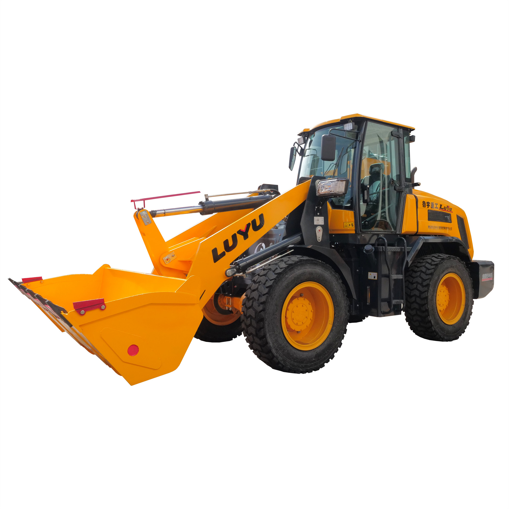 Four Wheel Steer Smooth Wheel Loader For Constructions