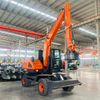 Mini Convenient Wheel Excavator For Machinery