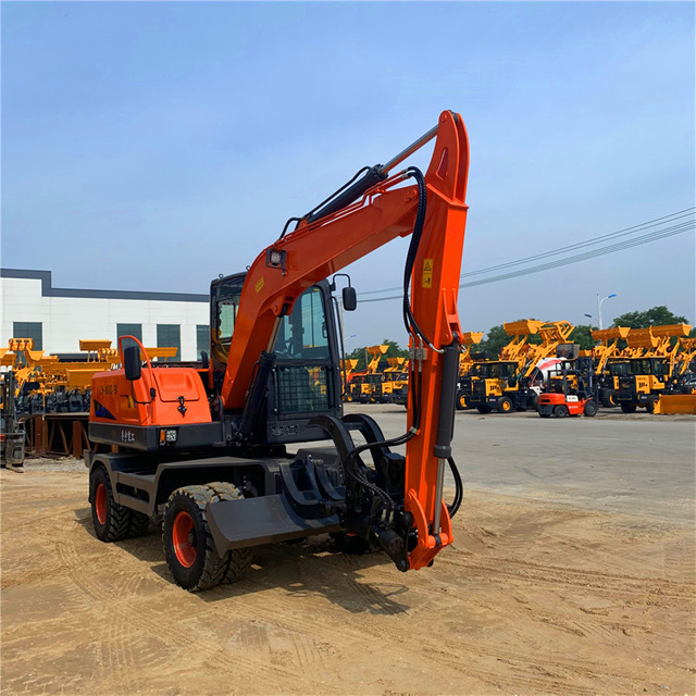 Rock Convenient Wheel Excavator With Bucket