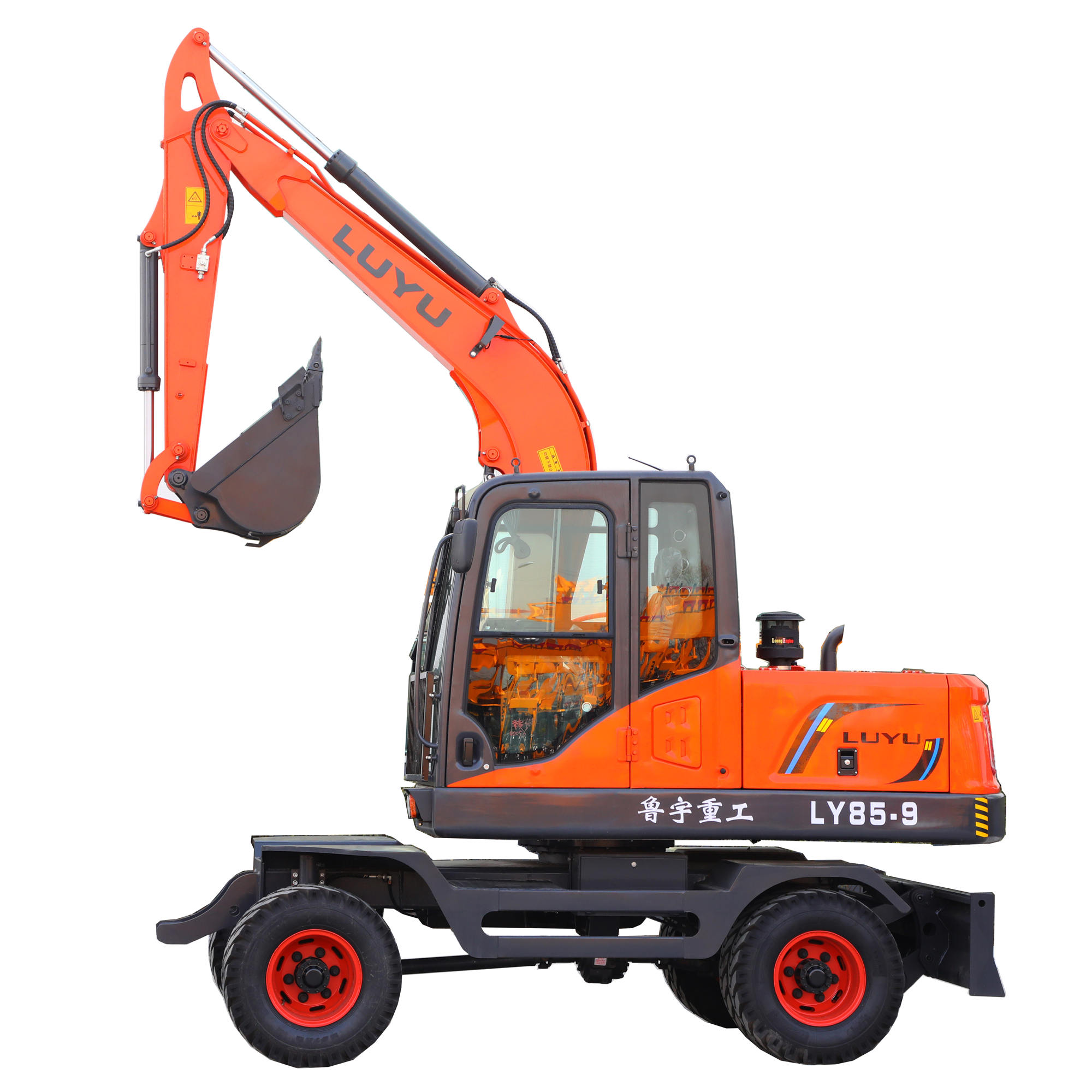 Hydraulic Digging Wheel Excavator with Grapple