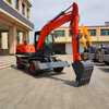 Small Reliable Wheel Excavator For Building Construction