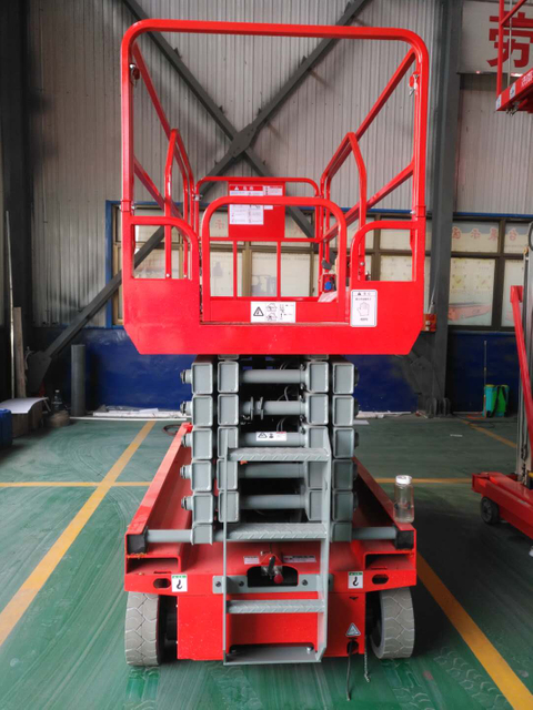 24V battery powered hydraulic scissor lift table 200kg 320kg 450kg lift platform